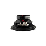 Orion coaxial speaker, back view with metal connector terminals and wiring