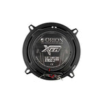 Orion 5.25in XTR coaxial speaker label on black mounting frame