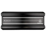 Orion monoblock amplifier, black front face with Orion logo and 5500 watts rating