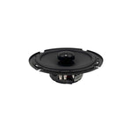 Orion 6.5 in coaxial shallow speaker, black, side view with tweeter