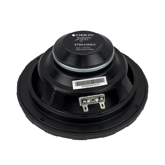 ORION XTR654NEO speaker driver with label and rear connector terminals