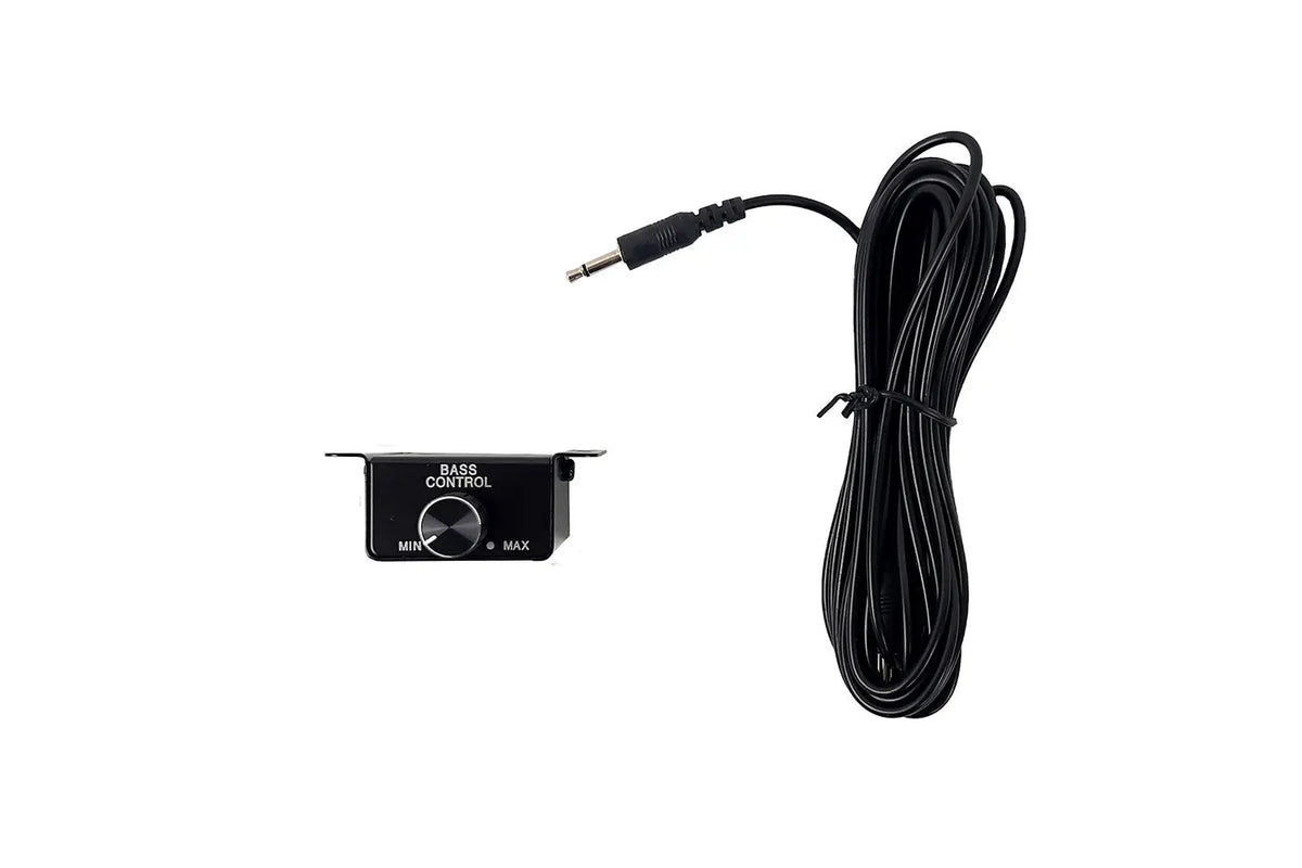 Bass control knob with RCA connector lead and bundled cable