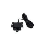 Car amplifier bass control module with mounting bracket and wired cable bundle
