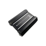 Orion XTR 4-channel car amplifier angled view, top surface and side fins