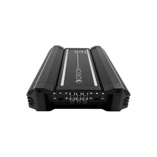 Orion XTR 4-channel car amplifier rear panel with multiple audio connections