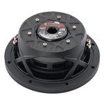 Black 8-inch shallow subwoofer with Orion label on the rear plate
