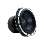 10-inch DVC subwoofer with black housing and silver speaker frame