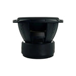 8-inch subwoofer driver back view with protective frame and mounting openings