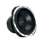 12-inch subwoofer driver with black basket and angled mounting ring, Orion logo