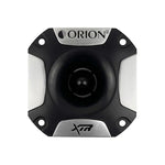 Orion car bullet tweeter with black housing and silver faceplate, mounting holes