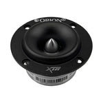 Black XTN speaker tweeter with mounting flange and center dome