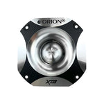 Black Orion bullet tweeter with silver horn and four mounting holes