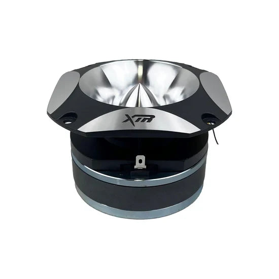 Black bullet tweeter with silver top grille and central dome