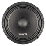 10 in midrange speaker driver with black dust cap and Orion logo