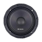 Orion 6.5" midrange speaker with black circular cone and Orion center dust cap