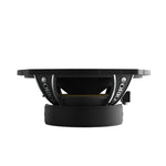 Black 6x9 midrange speaker driver viewed from the front edge, showing basket