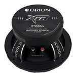 Black Orion XTX854 8-inch midrange speaker with XTX logo and specs on cap
