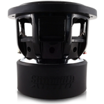 Back view of 8-inch subwoofer with black basket and mounting brackets