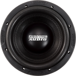 Sundown Audio 8 in subwoofer with black cone and silver logo, front view