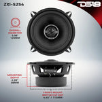 DS18 ZXI-5254 5.25" 2-Way Coaxial Speakers w/ Kevlar Cone (Pair)