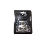 Audio distribution block retail pack with nickel-plated unit in clear blister.