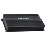 Avatar 5-channel car audio amplifier with black ribbed heatsink and side connectors