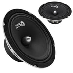 Single black round speaker driver with cone and dust cap