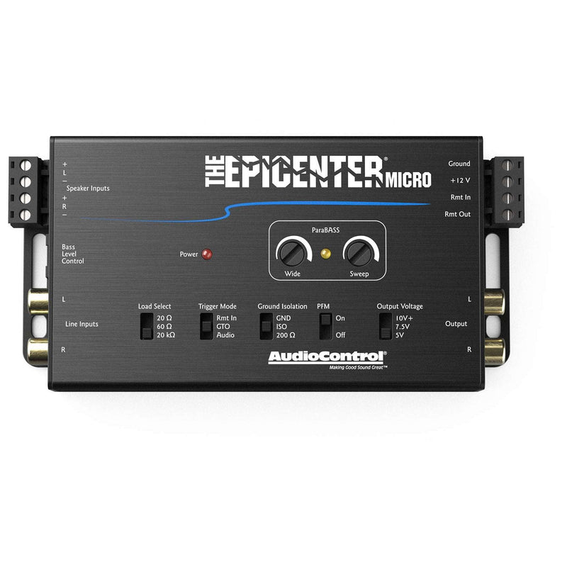 AudioControl Epicenter Micro Bass Restoration Processor With Remote Bass Level Control