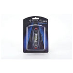 Packaged inline automotive fuse holder in clear blister with red accents