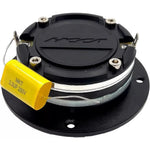 ORION bullet tweeter with screw terminals, yellow capacitor, and black mounting base