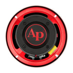 6.5-inch red compression horn midrange speaker, rear plate with AP logo