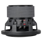 Black 6-inch quad stack subwoofer open frame with wiring and red connectors
