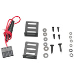 Equalizer installation hardware kit with wiring harness, brackets, screws, and washers