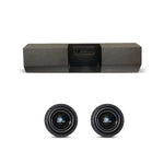 Nemesis Audio dual 8-inch subwoofer box combo with two drivers and front badge