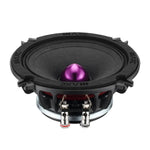 6.5-inch midrange speaker with exposed terminals and purple center dome