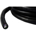 Black speaker cable with 9-wire connector end, flexible jacket, Audiopipe