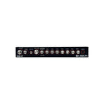 Car audio 7-band graphic equalizer row of rotary EQ knobs for adjusting bands