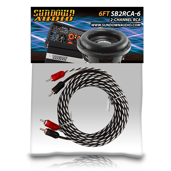 SB2-6FT 2-Channel RCA Interconnect Cables