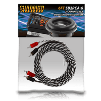 SB2-6FT 2-Channel RCA Interconnect Cables