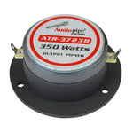Black horn tweeter with Audio pipe ATR-3723B label, 350 output power