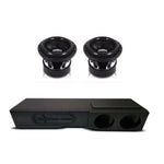 Sundown SA8 v.3 dual 8-inch subwoofer box combo, black with two drivers