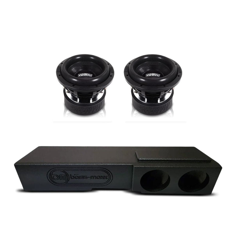 Sundown SA8 v.3 dual 8-inch subwoofer box combo, black with two drivers