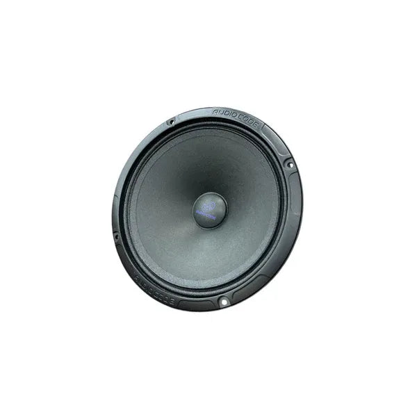 6.5-inch car woofer speaker with gray cone and black mounting ring