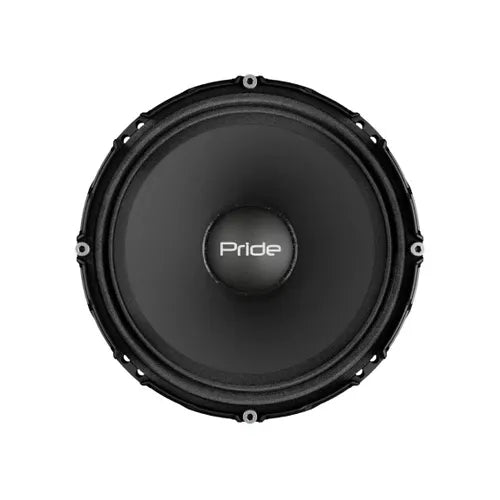 Black Pride 6.5 in round car audio woofer speaker with center Pride badge
