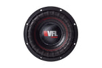 6.5 in VFL car subwoofer front grille with VFL logo, black and red accents