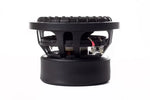 VFL 6.5 in subwoofer underside view with terminals and black mounting basket
