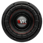 VFL Audio 8 in subwoofer, black cone with carbon-fiber center and red stitched ring