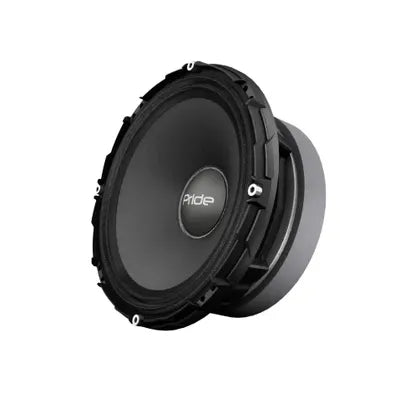 Black Pride 6.5 in car audio woofer speaker with dust cap and mounting rim