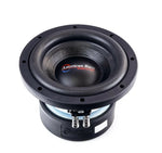 8 in American Bass car subwoofer showing dual terminals and black basket frame