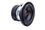 8 in American Bass car subwoofer angled view with black cone and rubber surround